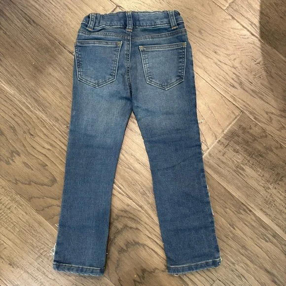 Wonder Nation Girls‎ Slim Fit Denim Patch Jeans - Picture 5 of 6